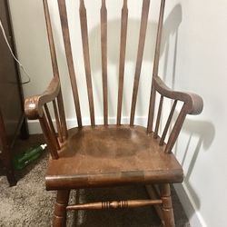 Antique Wooden Rocking Chair