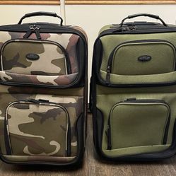 2 Carry-On Suitcase Luggage