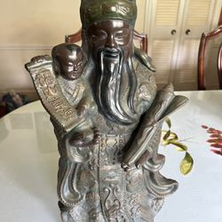 Chinese Statue 19” Tall