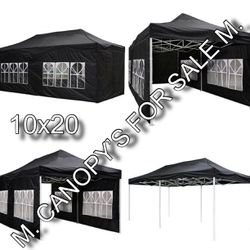 10x20 Easy Up Canopy Tent Sidewalls Included 