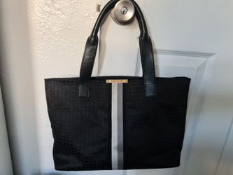 Tommy Hilfiger Black Monogram Tote Bag