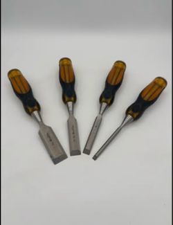 🔥 Stanley Sweetheart 4-Piece Wood Chisel Set – Bevel Edge