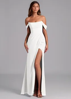 White Formal/Bridal Dress Size6