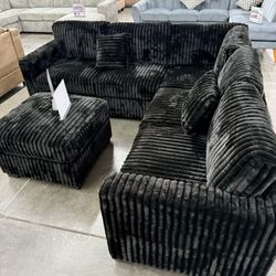New Black  Sectional 