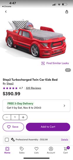 Twin Toddler Car Bed