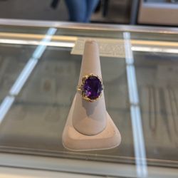Purple Gold Ring 