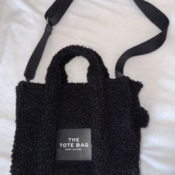 Marc Jacobs Black The Teddy Tote- Medium Tote Crossbody Traveler Bag