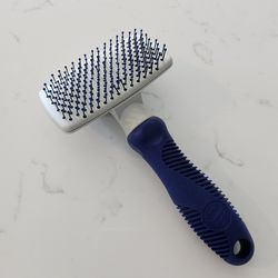 Whisker City Self Cleaning Bristle Slicker Grooming Pet Brush