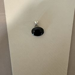 Silver and Black Pendant