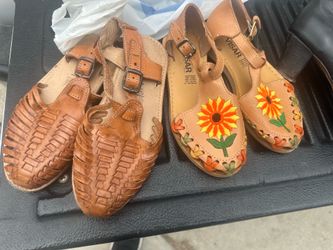 Huaraches usados para niña size 21 y 22