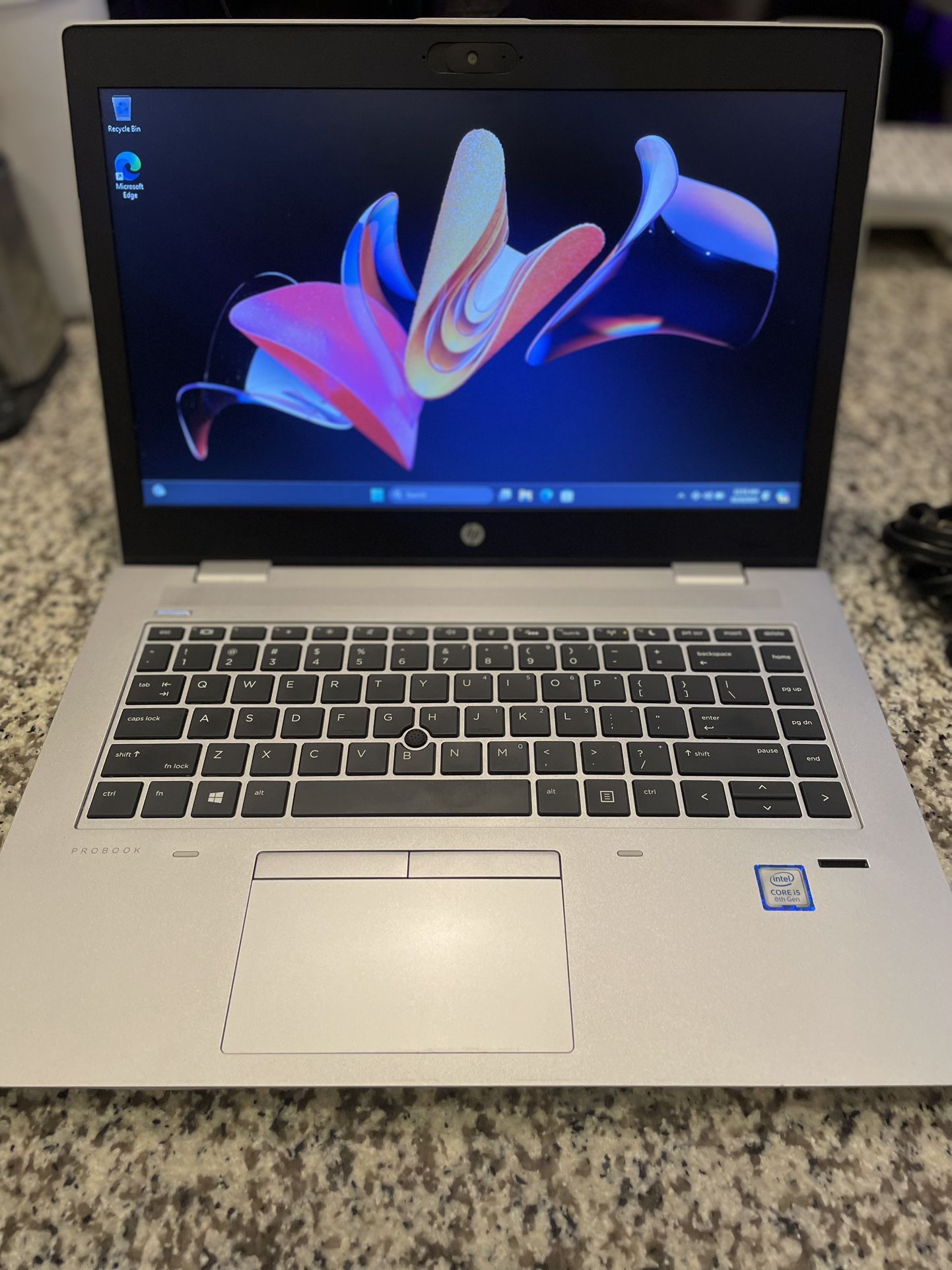 HP ProBook 640 G4 Windows 11 Intel Core i5 Processor 128gb Ssd 8gb Ram - Works Great- Comes With Charger