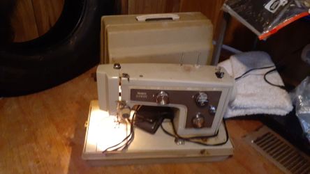 Old-fashioned sewing machine