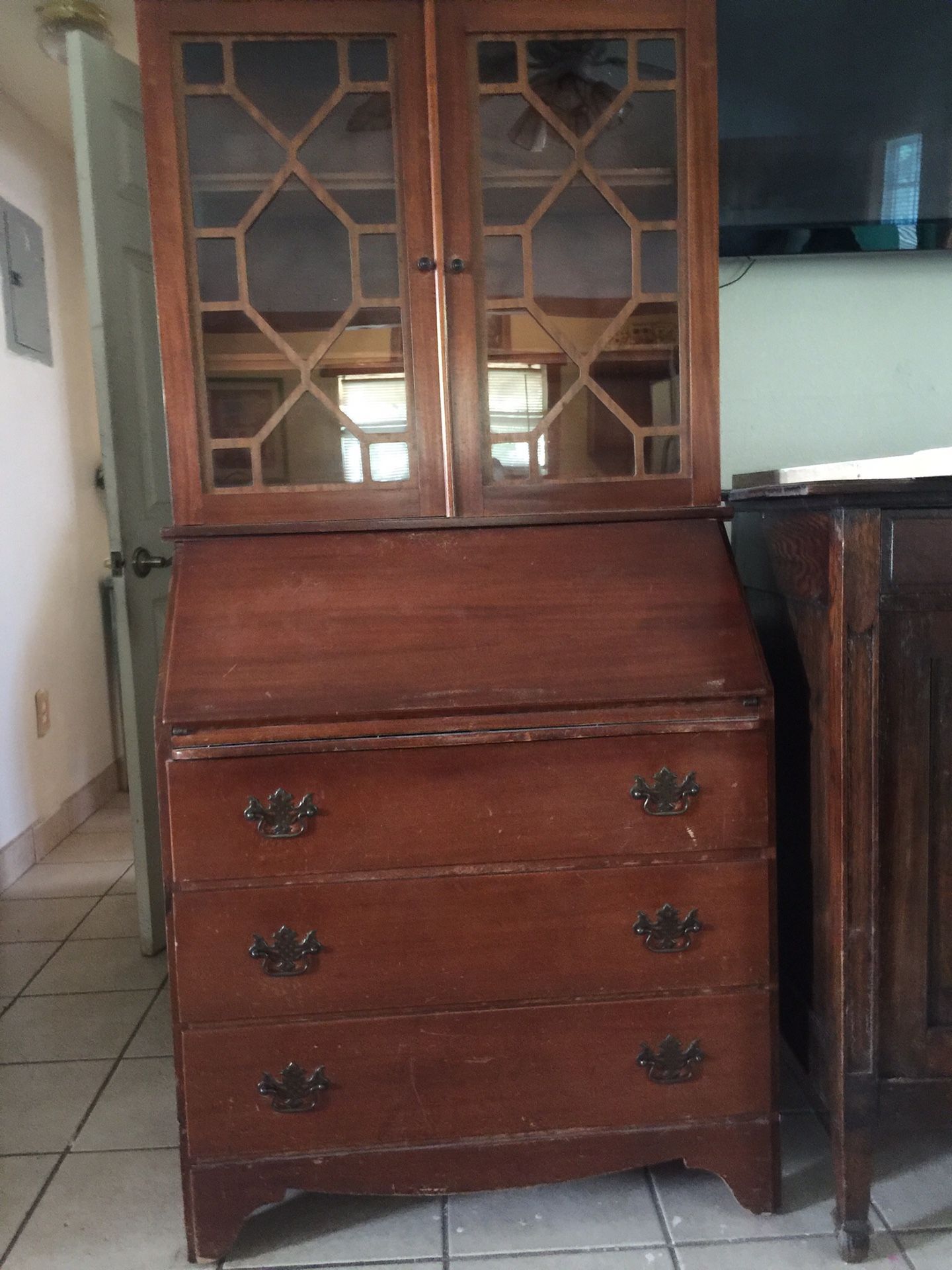 Vintage secretary desk.