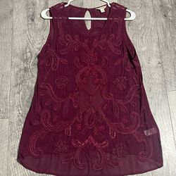 NEW WITHOUT TAGS LUCKY BRAND BLOUSE SIZE MEDIUM 