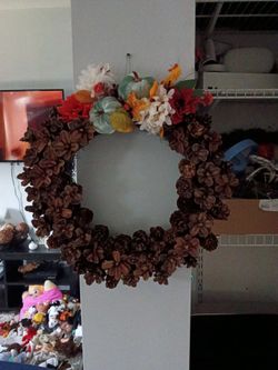 Pinecone wreath