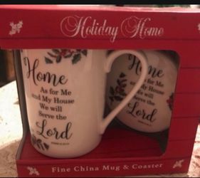 Christmas Mug And Matching Coaster Sets $16 Each