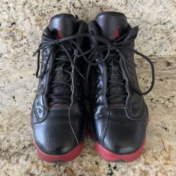 AIR JORDAN XIII 13 RETRO GS DIRTY BRED BLACK GYM RED 414574 033-SIZE 5.5Y