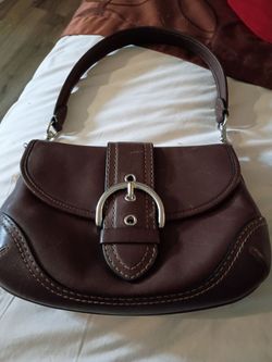 COACH Soho Leather Shoulder Bag – Brown – CR699 – Beautiful!