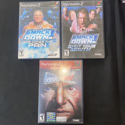 Sony PlayStation 2 Wrestling Video Game Bundle —Read Description—