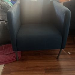 Navy Blue Single Couch