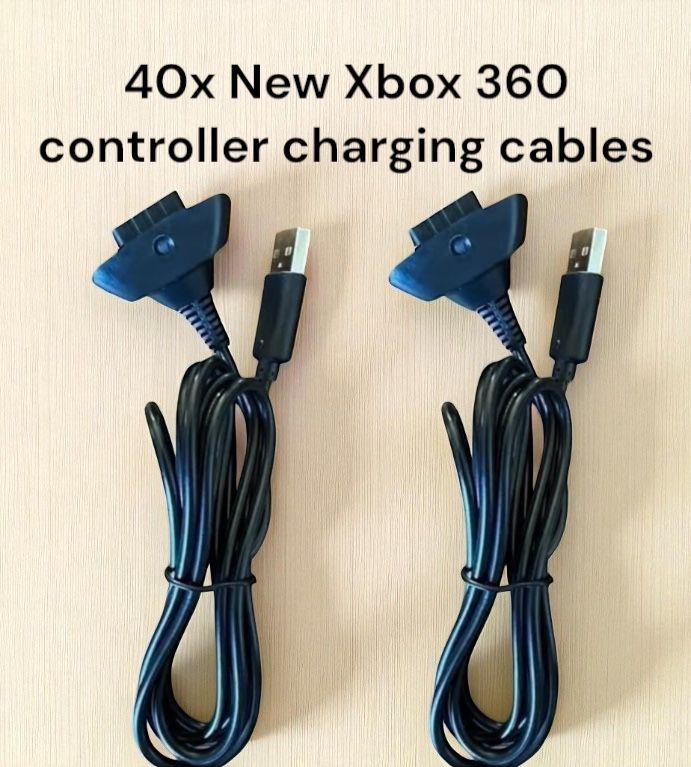 40x Xbox 360 Controller Charging Cables