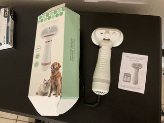Pet hair blowing and hair drying