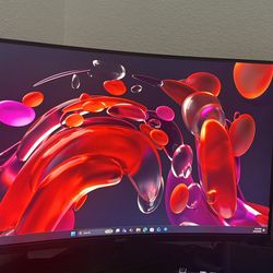 2 acer 32 inch monitors with dual mount