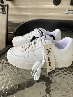 Brand new White shoes, no boundaries,