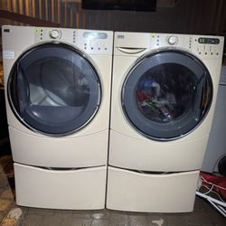 Kenmore Washer And Dryer Set Front Load Electric 