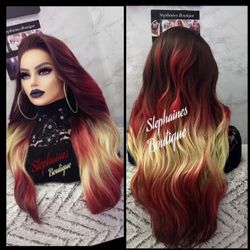 Human Hair Blended Lace Front Wig 