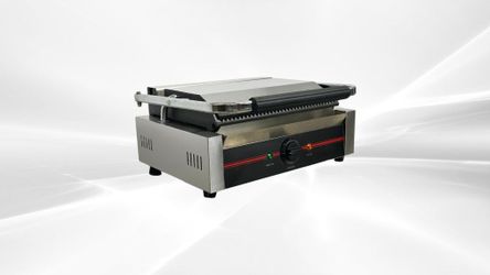 NSF Panini Sandwich Grill Grooved Plates Single PG811EA