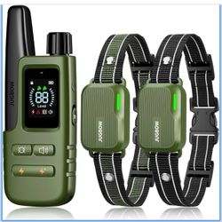  Dog Shock Collar 2 Dogs (10-120Lbs) - 4200FT Dog Training Collar with Remote IPX7 Waterproof Electric Collar with 4 Training Modes, Security Lock, Re