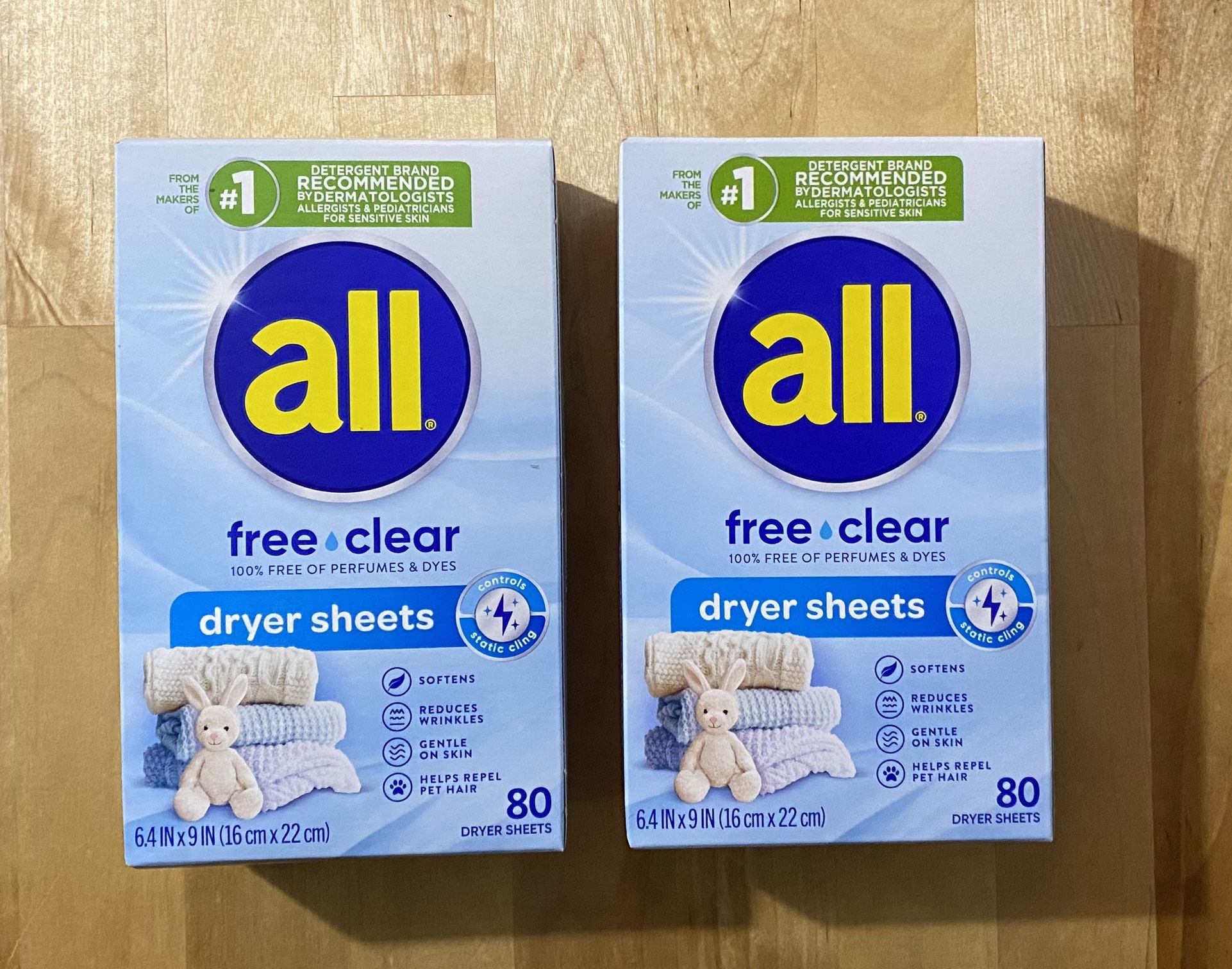 All dryer sheets 2 for $3