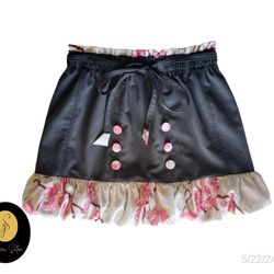 Size 6 Bloomed Sheer Mini Skirt 
