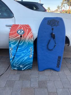 Father & Son Boogie Boards With Leashes – $20 Each – Firm