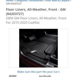 Cadillac Floor Liners 