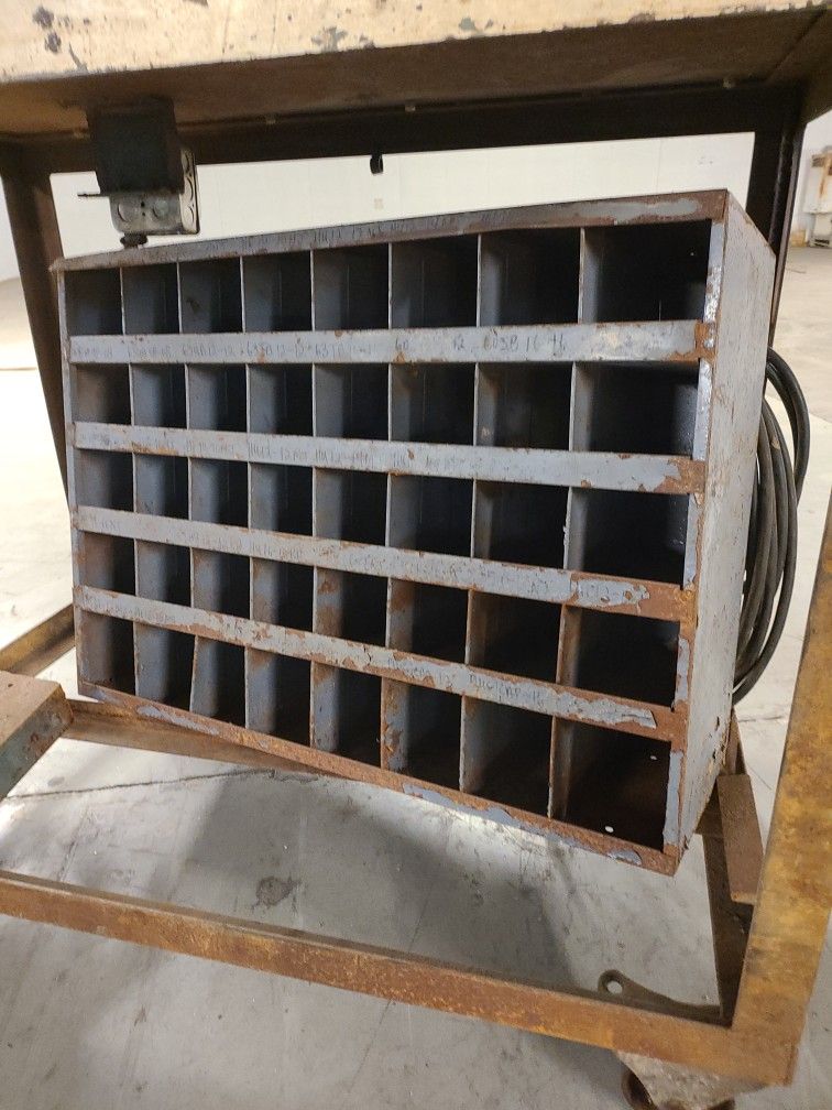 2' X 3' Old Steal Bolt Organizer
