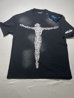 HellStar Black T-shirt QR Code Cross