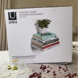 Umbra Conceal Invisible Floating Book Shelf Set Of 3