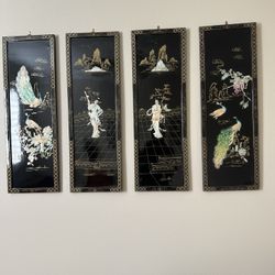 Vintage China, Pearl Wood Wall Decor