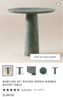 Brand New CB2 Marble Table