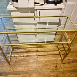 Gold Entryway Table 
