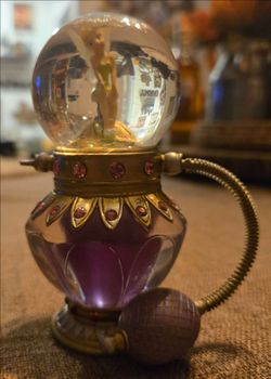 Rare Tinkerbell perfume snow globe