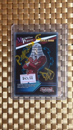 Yu-Gi-Oh Maximillion Pegasus Skill Card Signed