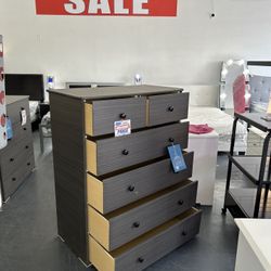 6 Drawers Jumbo Dresser Available In Different Colors 