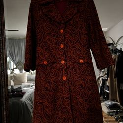 Vintage Jacquard Coat