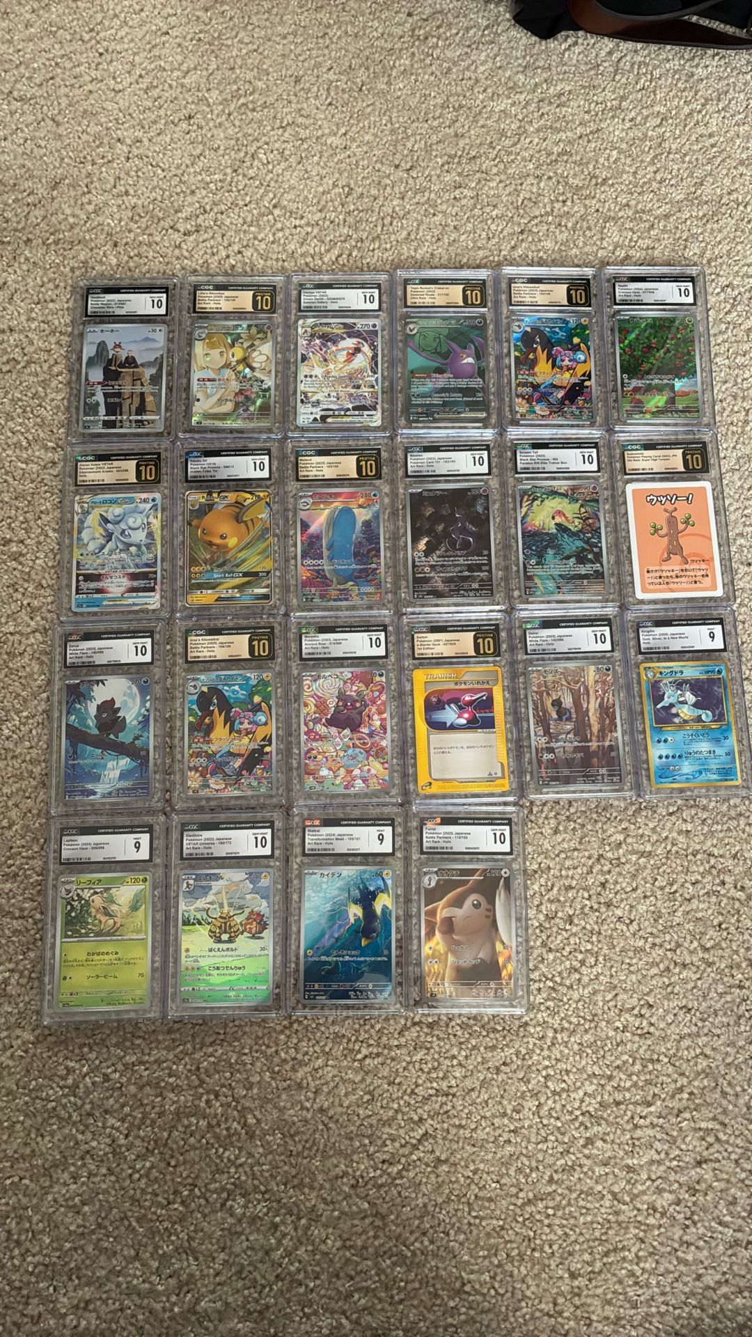 Pokémon Graded Cards Lot Japanese And English