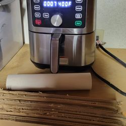 Instant Vortex Plus Air Fryer, stainless steel