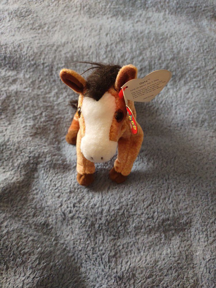 "Oats" Retired The Horse 71/2" Long Beanie Baby 