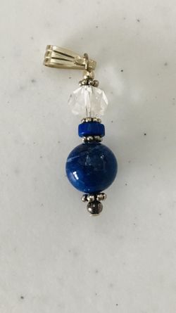 Lapis Lazuli and Crystal Pendant